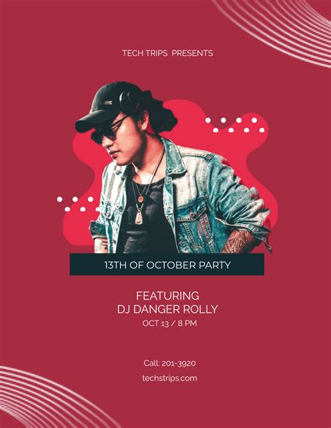 club flyer template|Free printable and customizable club flyer templates .